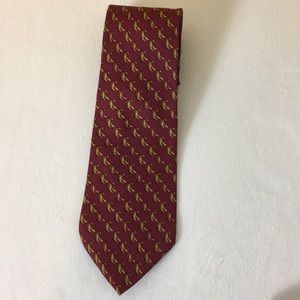 Salvatore Ferragamo burgundy tie